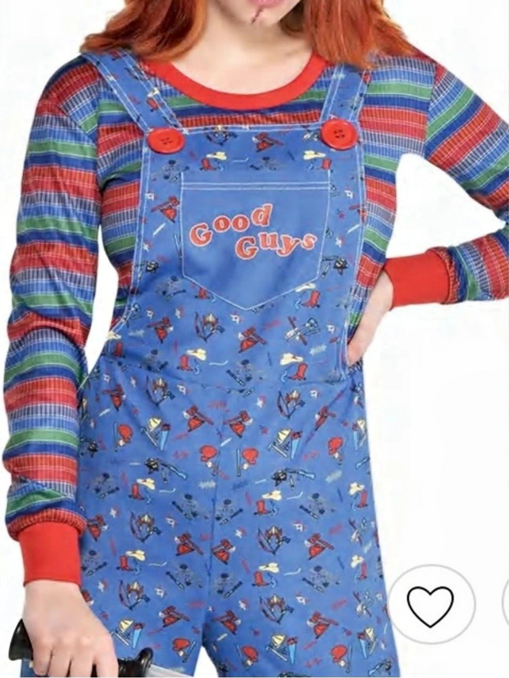 🎃 Halloween Costume Creepy "Chucky Doll"
🔪 Women’s adult size L